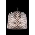Lighting Business 35.5 Dia. x 28 H in. Madison Pendent Lamp - Polished Nickel, Royal Cut Crystals LI284794